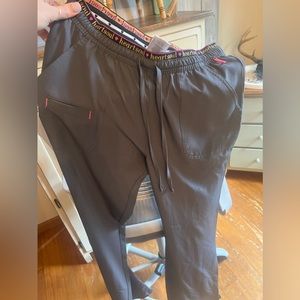 Women’s small tall heart and soul scrub pants